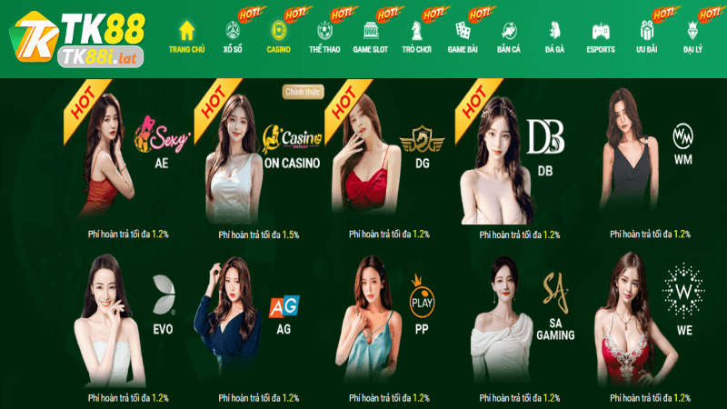casino Tk88 nổi bật như một điểm đến lý tưởng